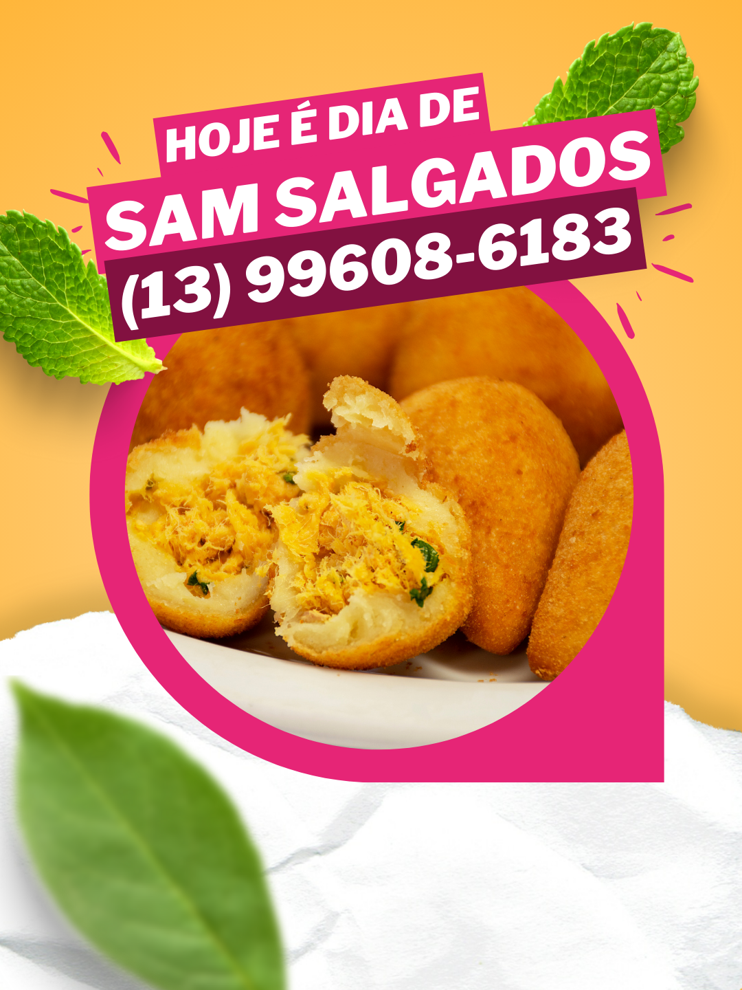 Encomenda de Salgados e Nhoque em Itanhaém