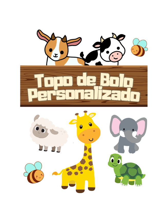 Topo de Bolo Personalizado