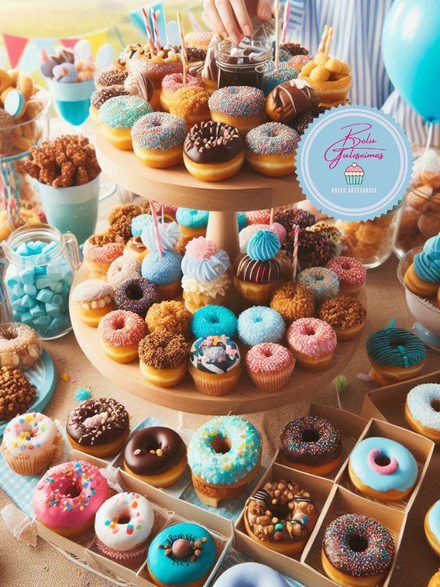 Mini Donuts Personalizados para Festas