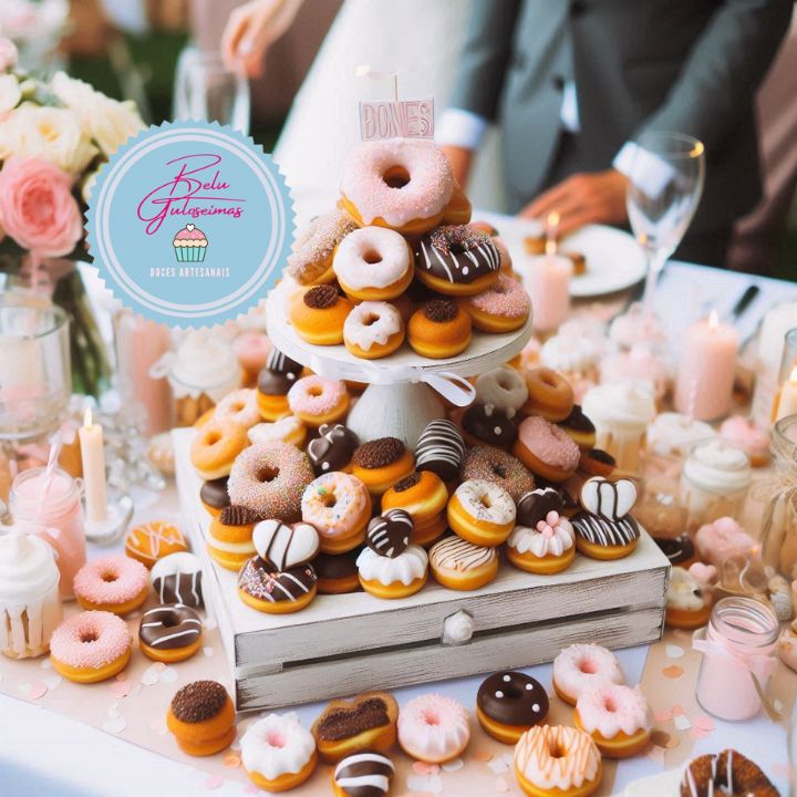 Mini Donuts para Festas: Perfeito para Qualquer Ocasião 3 mini donuts para casamentos