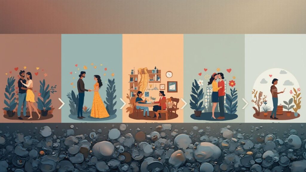 feses do relacionamento